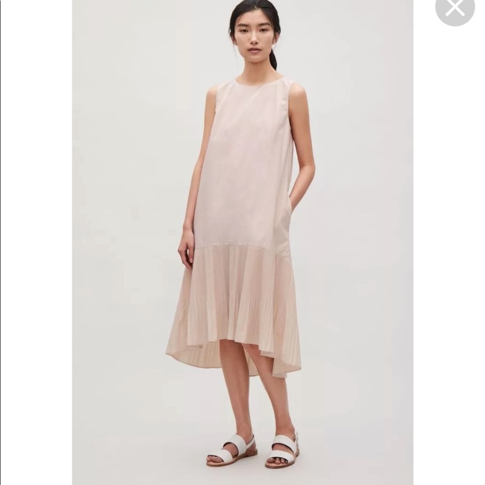 COS pleated sleeveless dress
